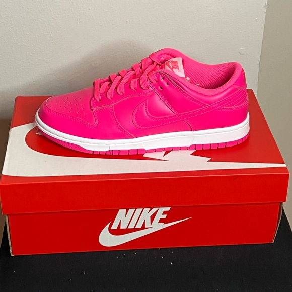 pink and white nike shoes for women